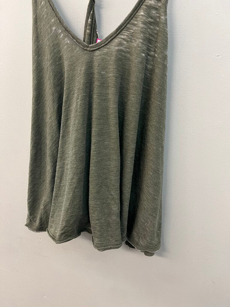 We The Free Green Tank Top Small