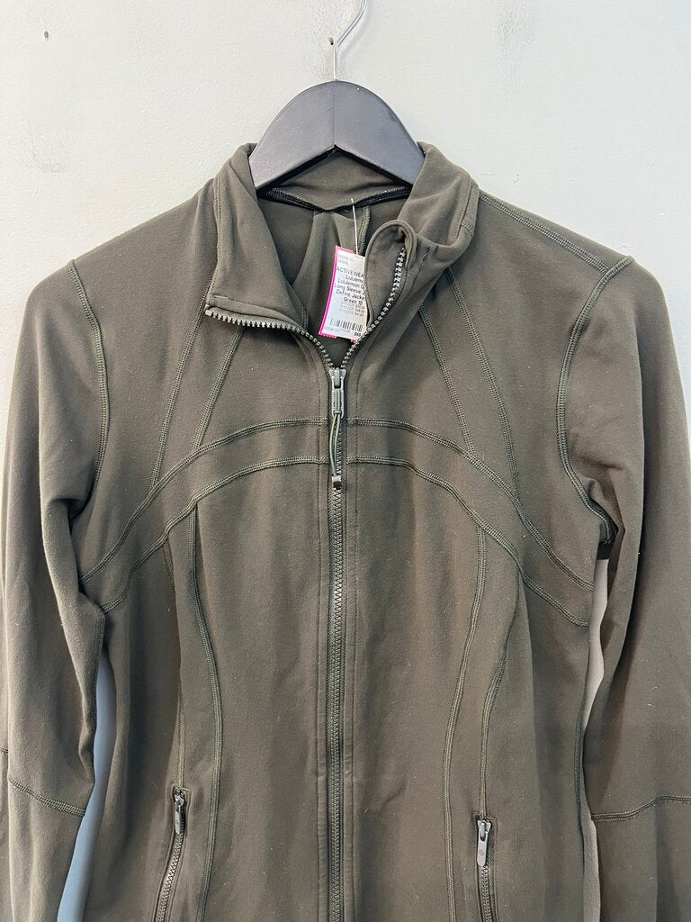 Lululemon Green Long Sleeve Zip Up Define Jacket 10