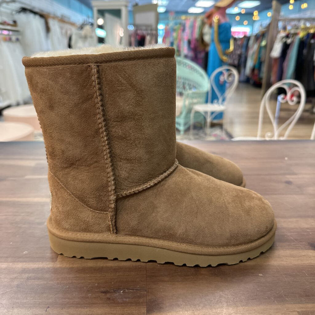 Ugg Brown Suede Classic Short Boots 6