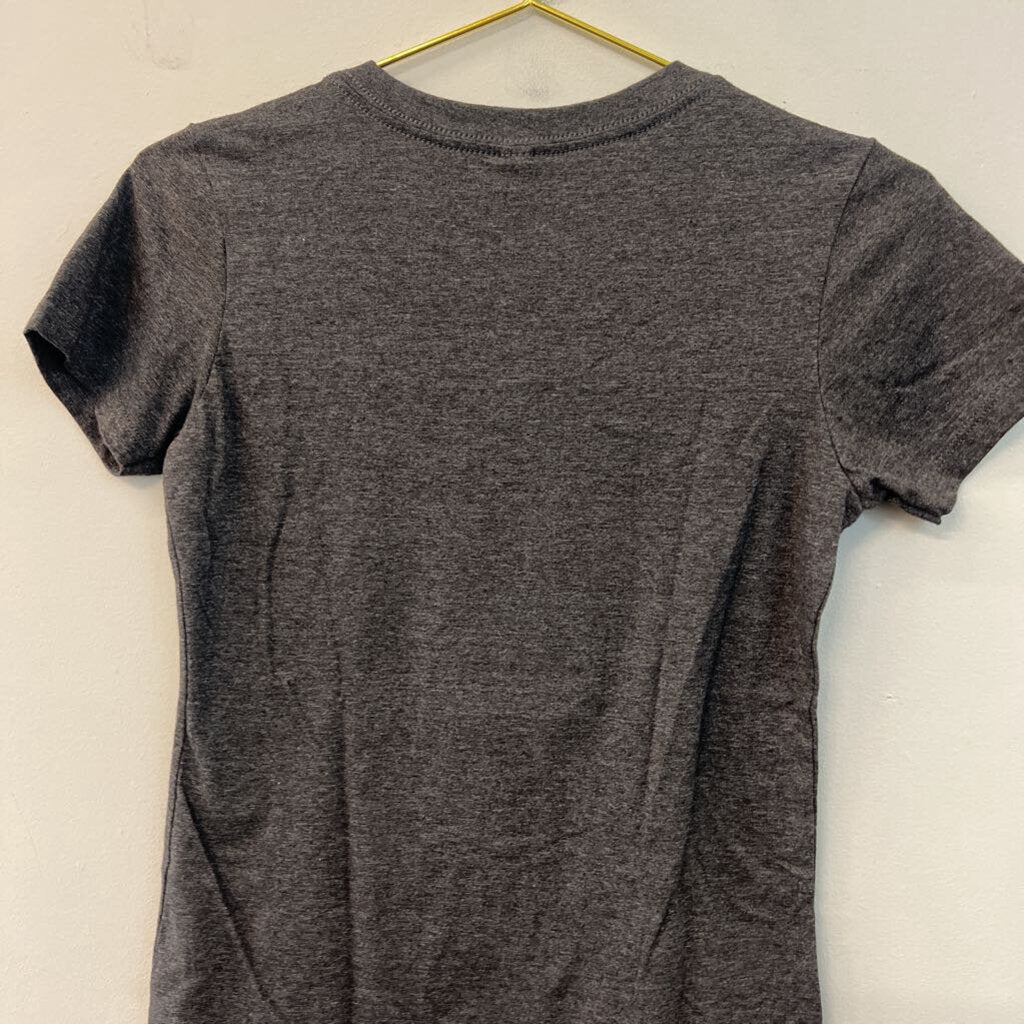 Grey/ Red Wino-Saur Short Sleeve Graphic Tee Small