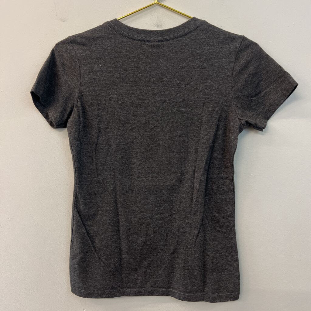 Grey/ Red Wino-Saur Short Sleeve Graphic Tee Small