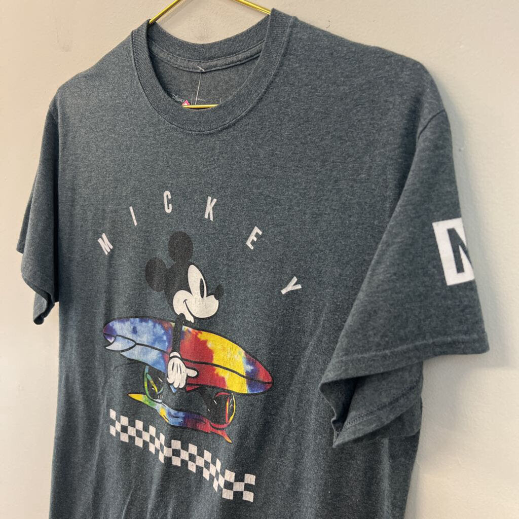 Grey/ Multi Surfboard Mickey Short Sleeve Graphic Tee Medium