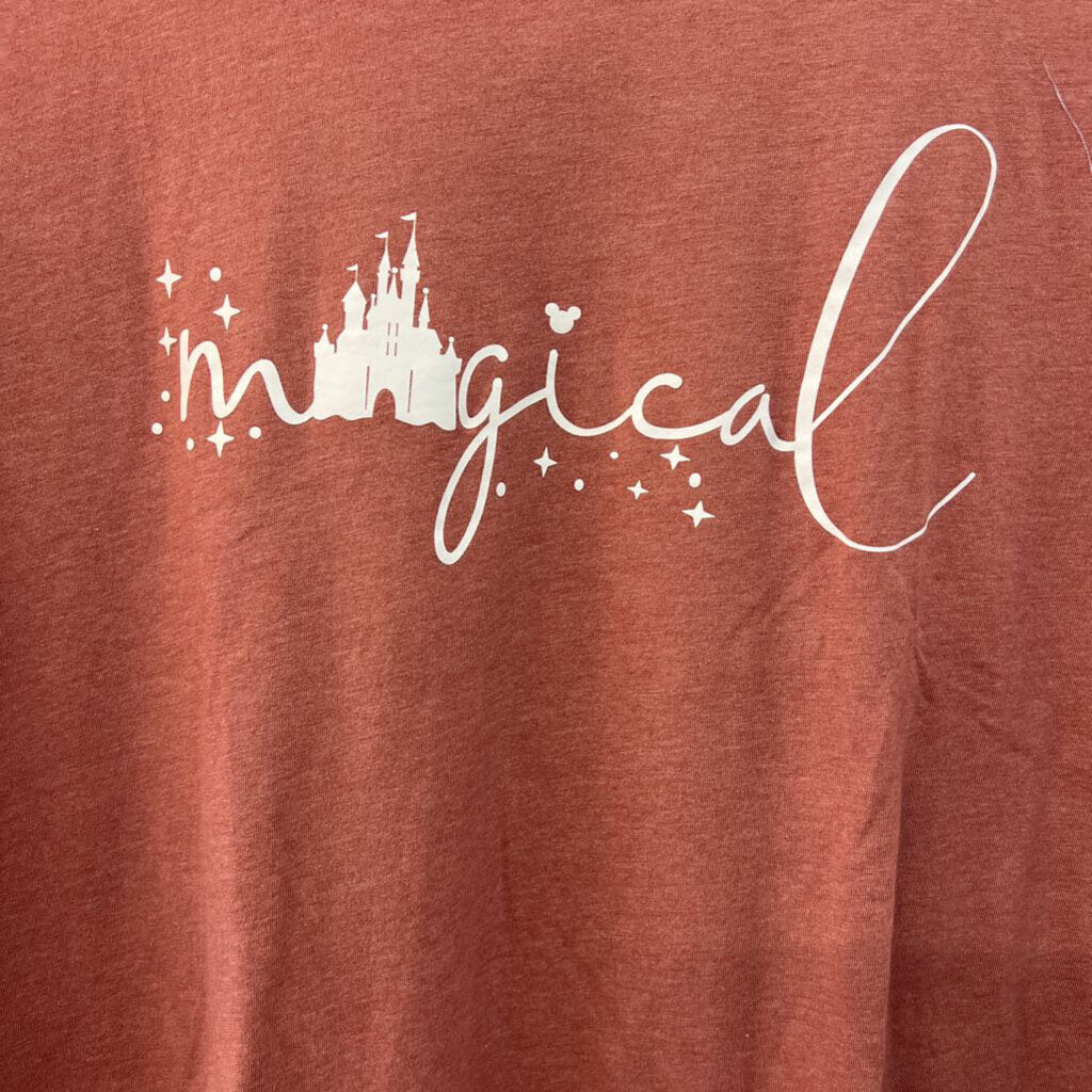 Canvas Pink/ White Magical Disney Short Sleeve Graphic Tee Extra Large