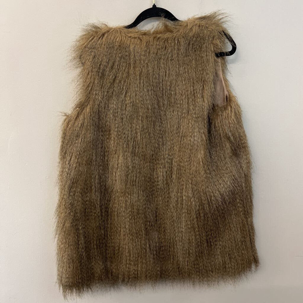 Black Swan Brown Faux Fur Vest Large