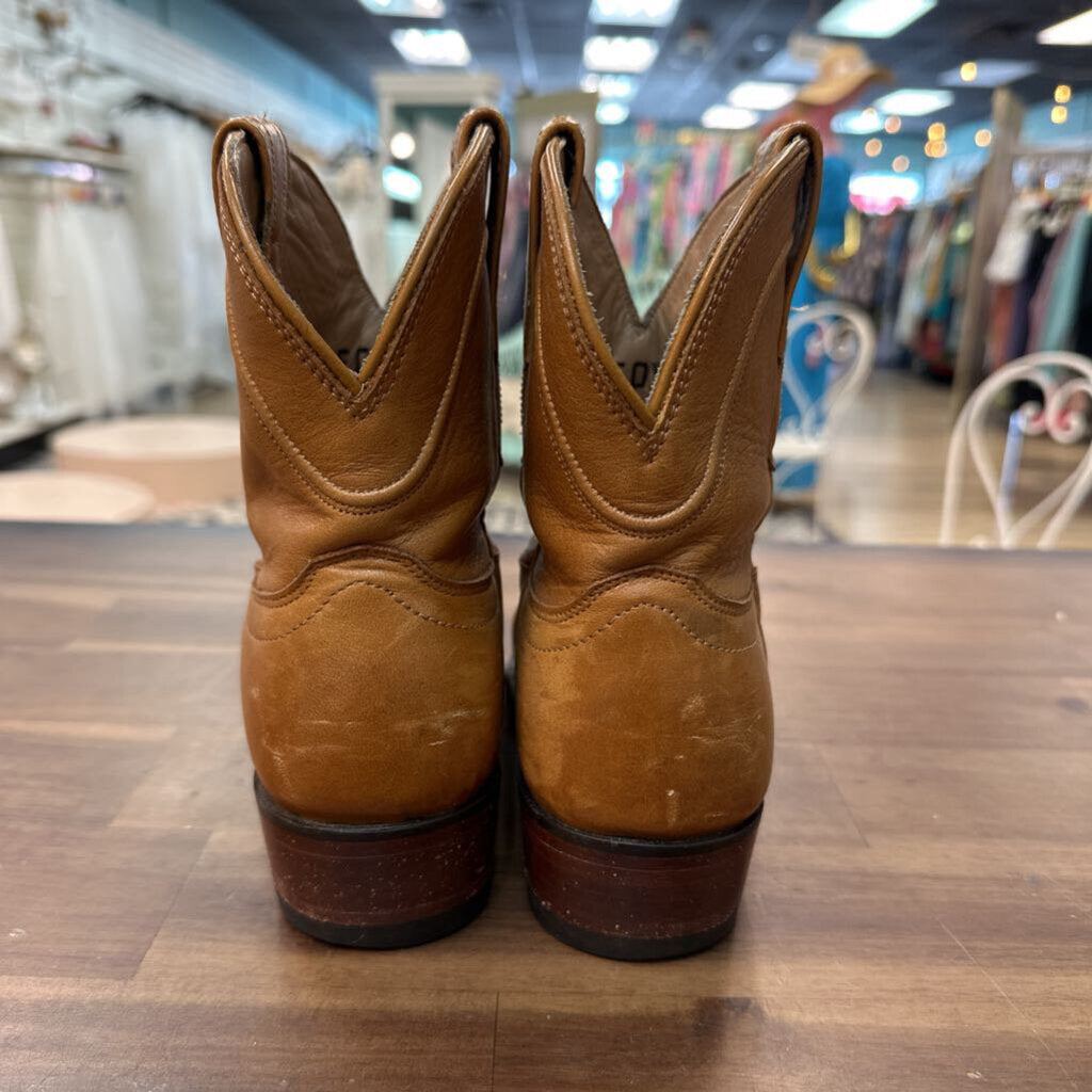 Tecovas Light Brown Leather The Penny Ankle Boots