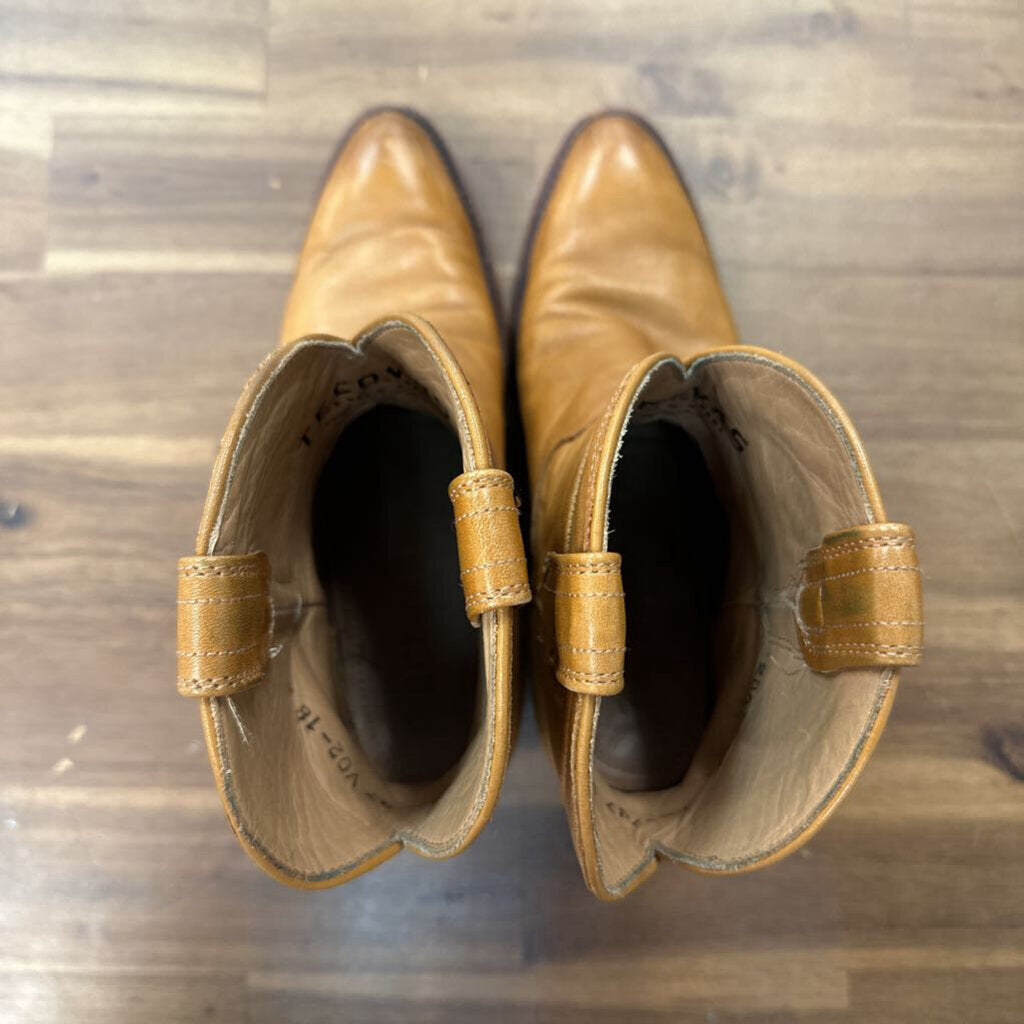 Tecovas Light Brown Leather The Penny Ankle Boots