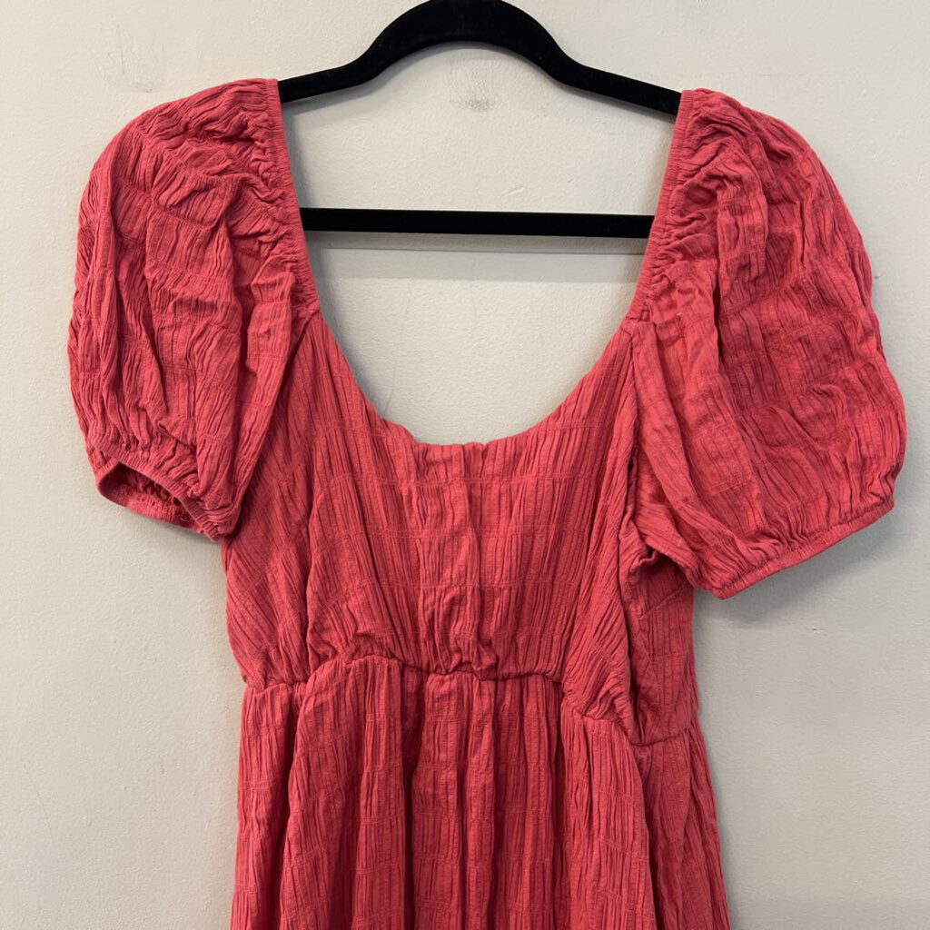 Showpo Pink Short Puff Sleeve Dress 8