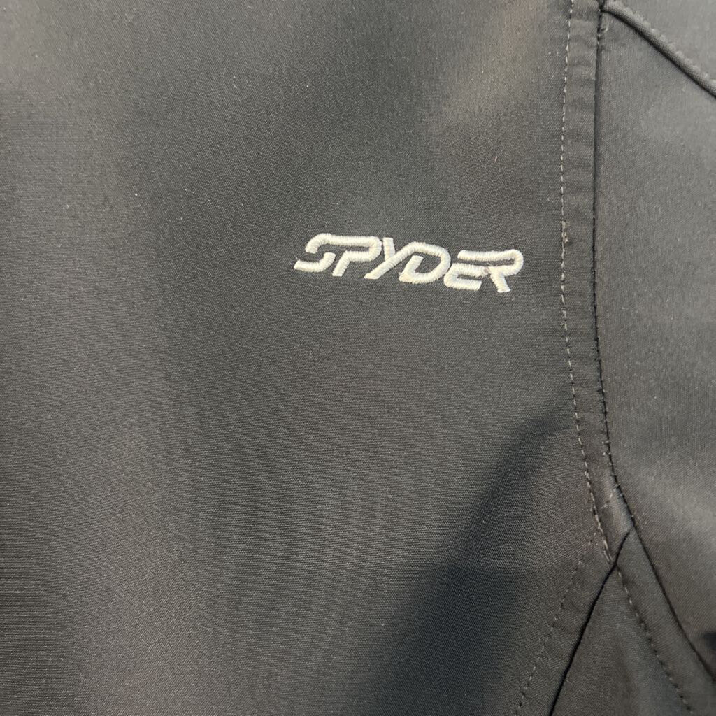 Spyder Black Long Sleeve Zip Up Jacket Large