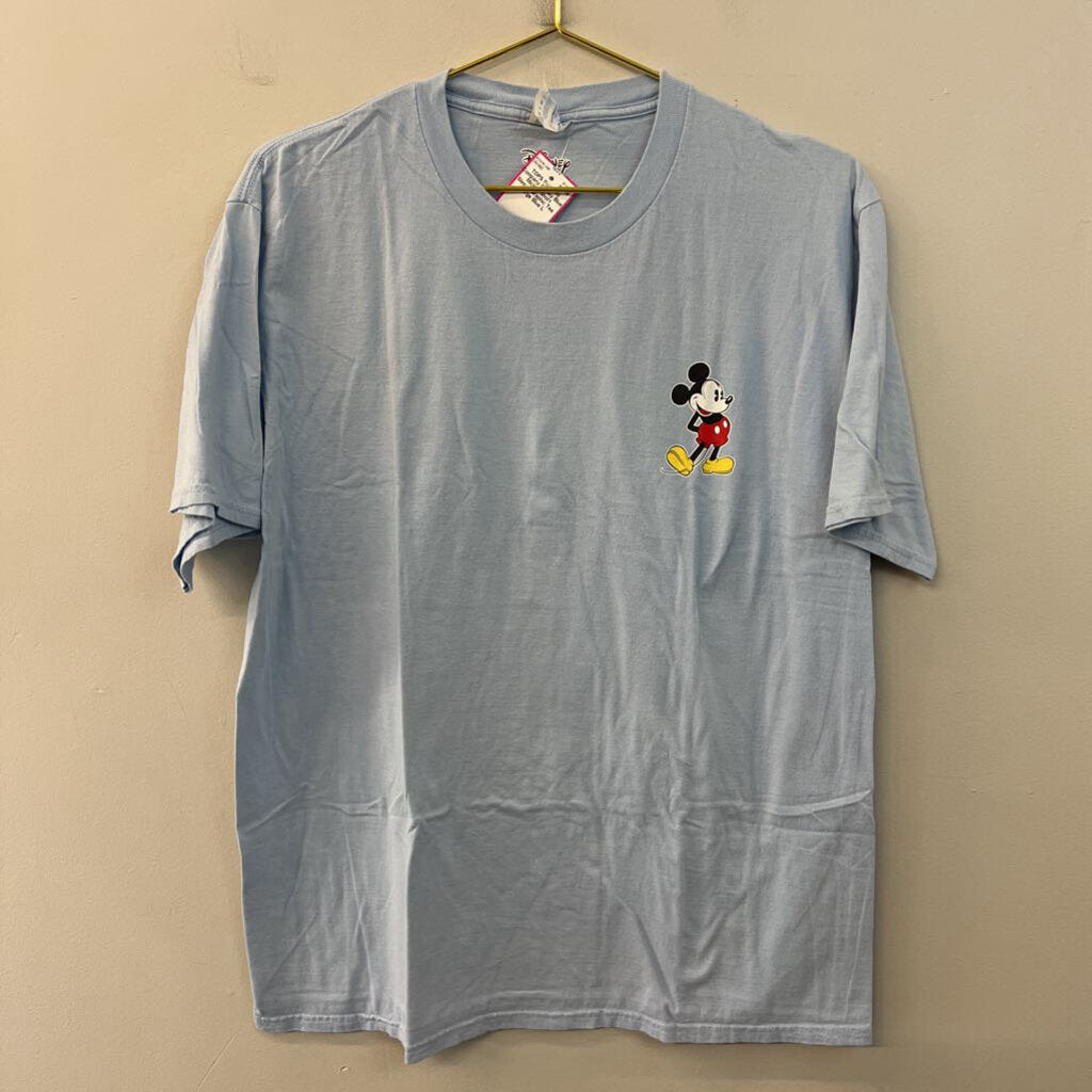 Disney Blue Mickey Short Sleeve Graphic Tee Large