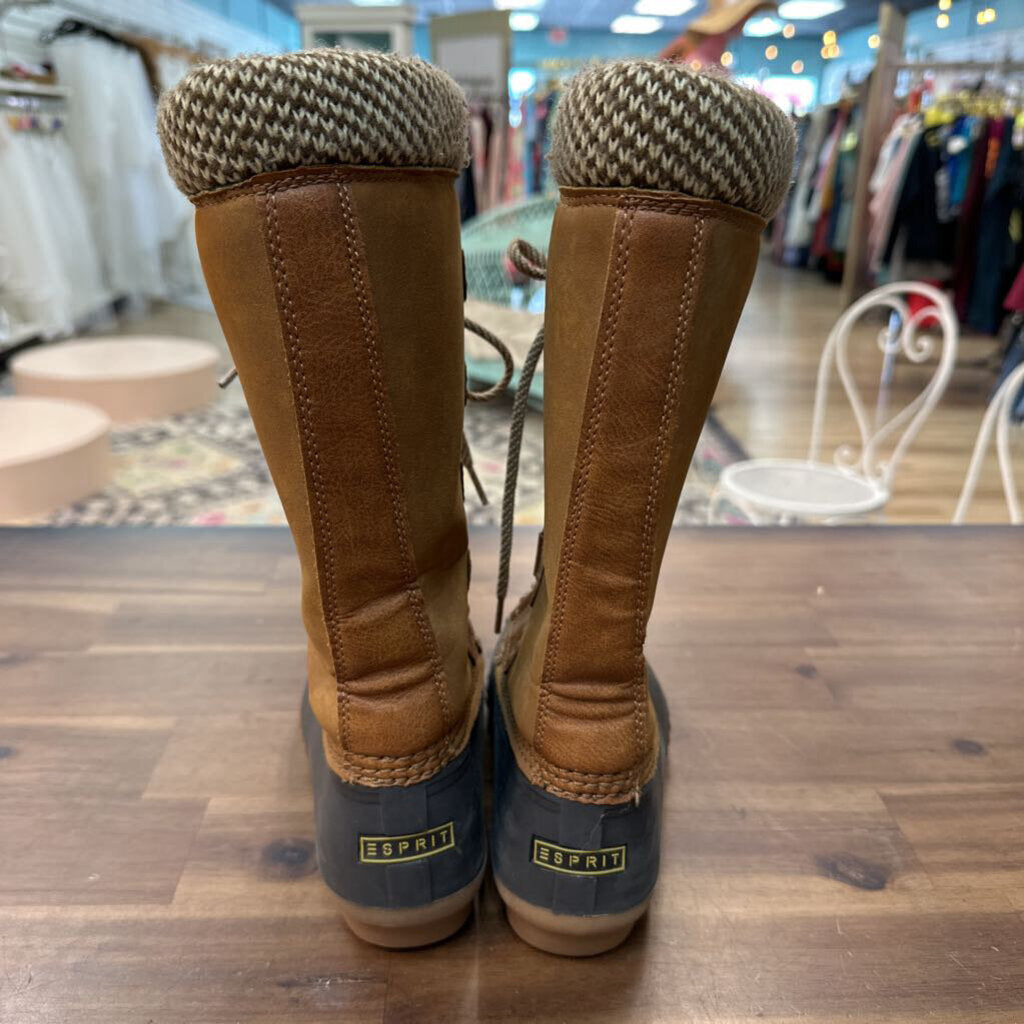 ESprit Brown Bristol EP Tall Duck Boots 7