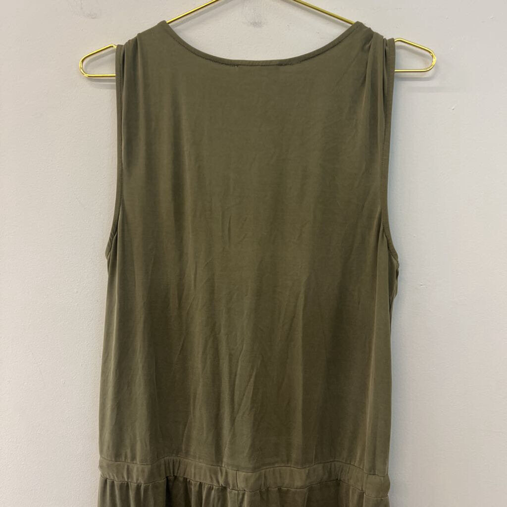 Heartloom Green Sleeveless Jumpsuit Large