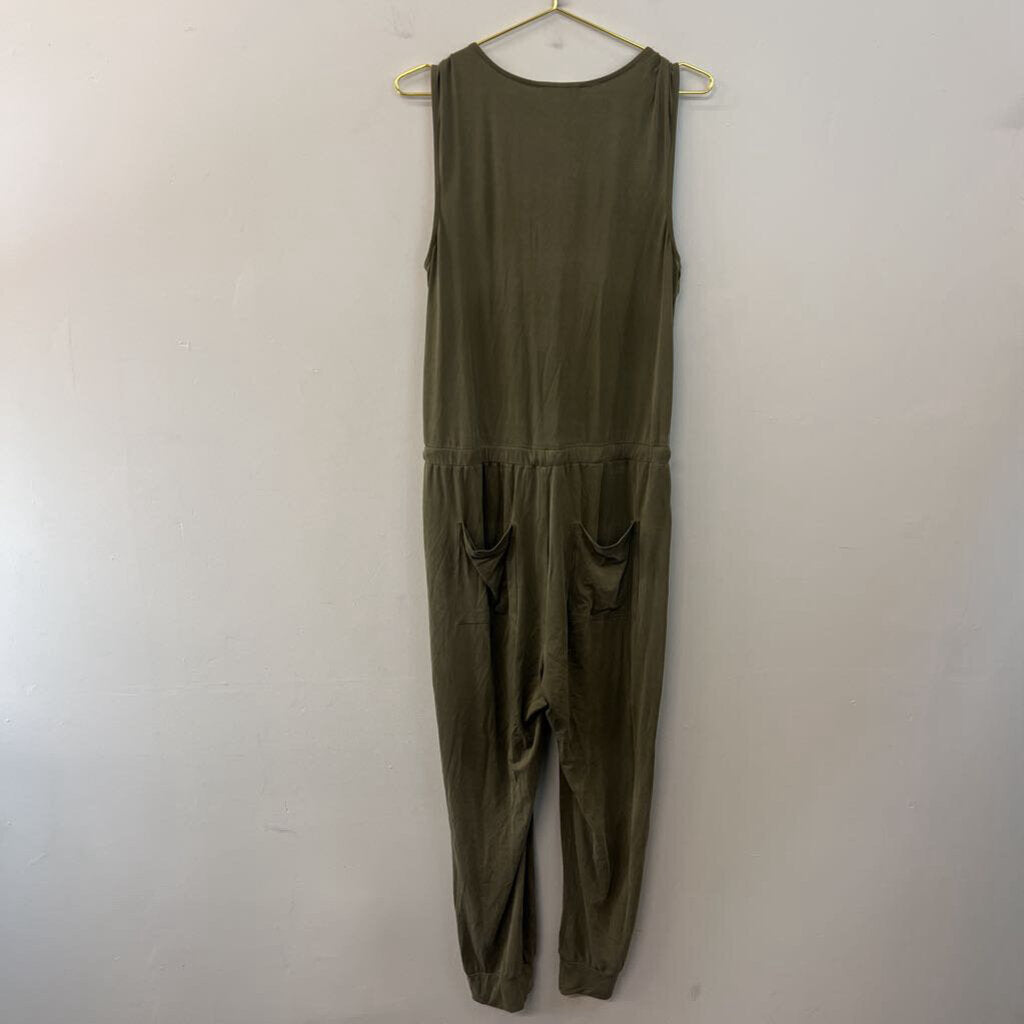 Heartloom Green Sleeveless Jumpsuit Large