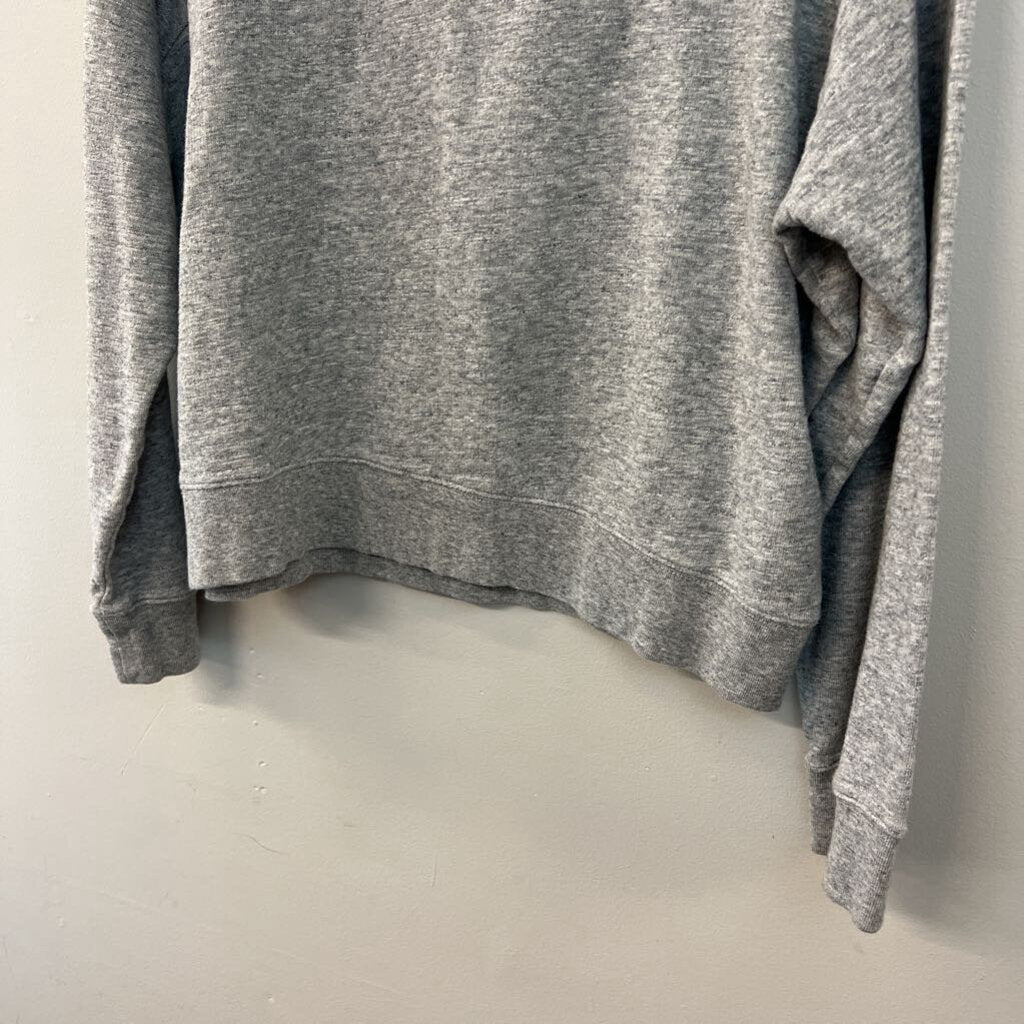 J Crew Grey Long Sleeve Pullover Top Extra Large