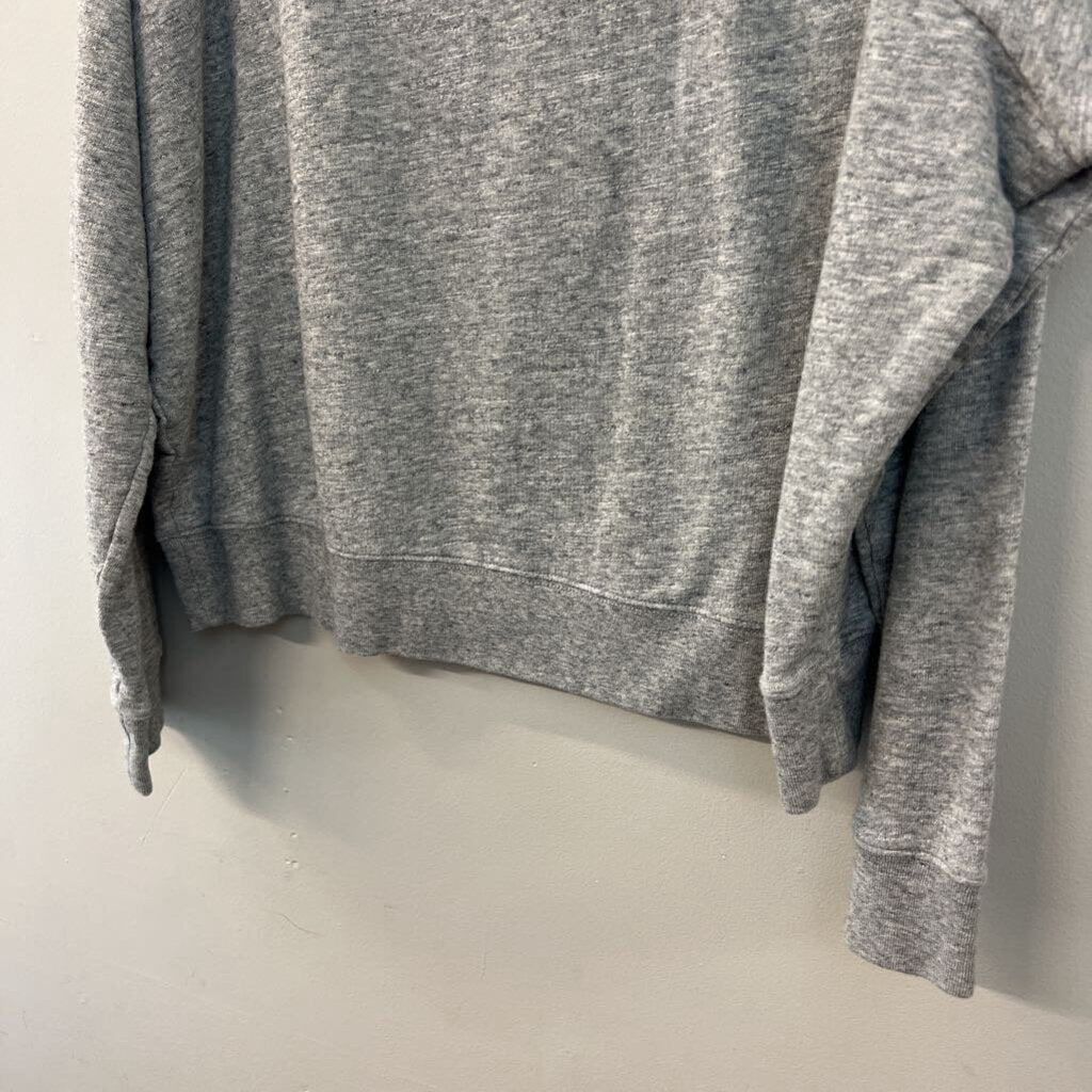 J Crew Grey Long Sleeve Pullover Top Extra Large