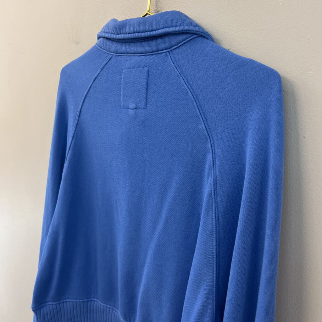 Aerie Blue Long Sleeve Henley Pullover Extra Small