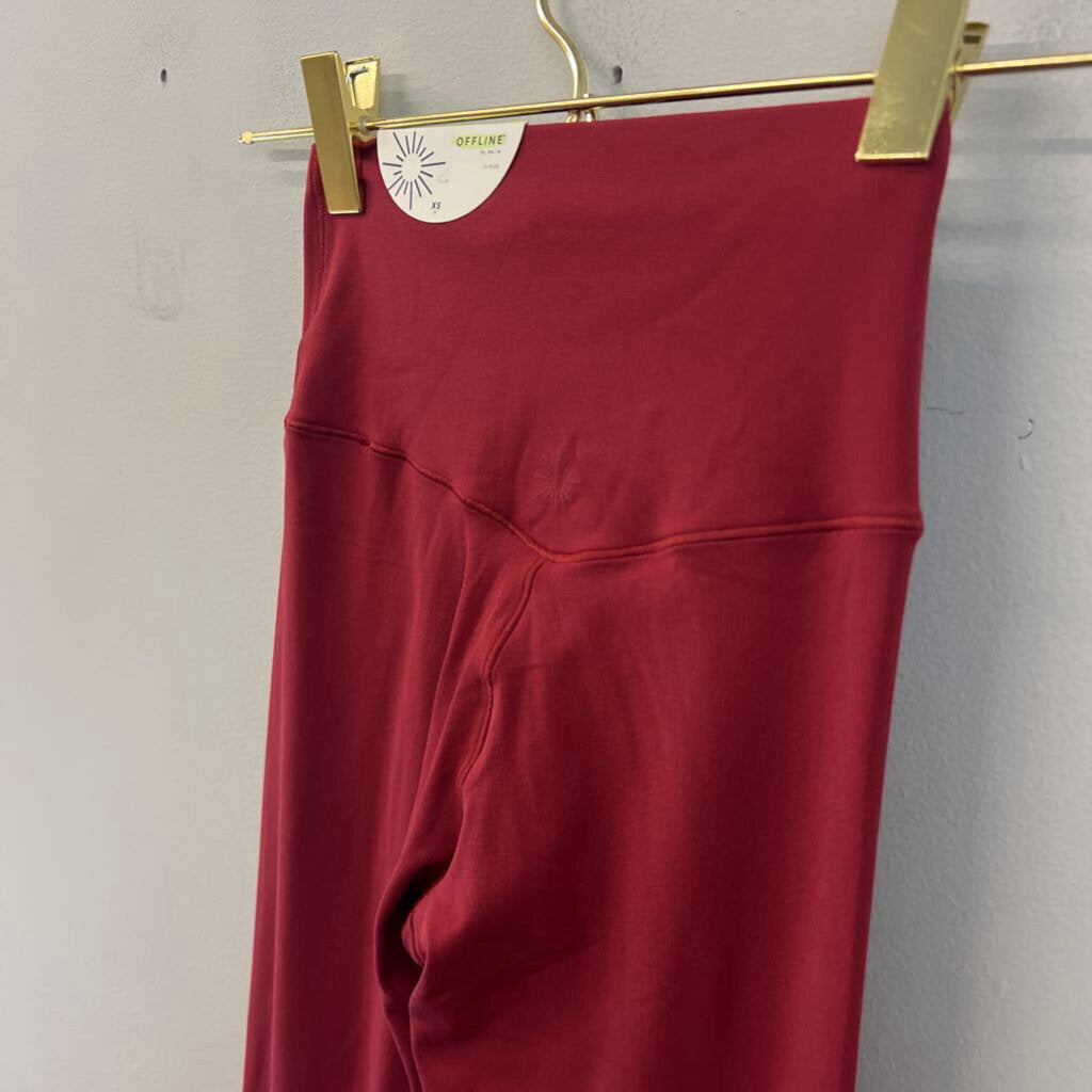 Offline by Aerie Red Cross Waist Flare Leggings Extra Small