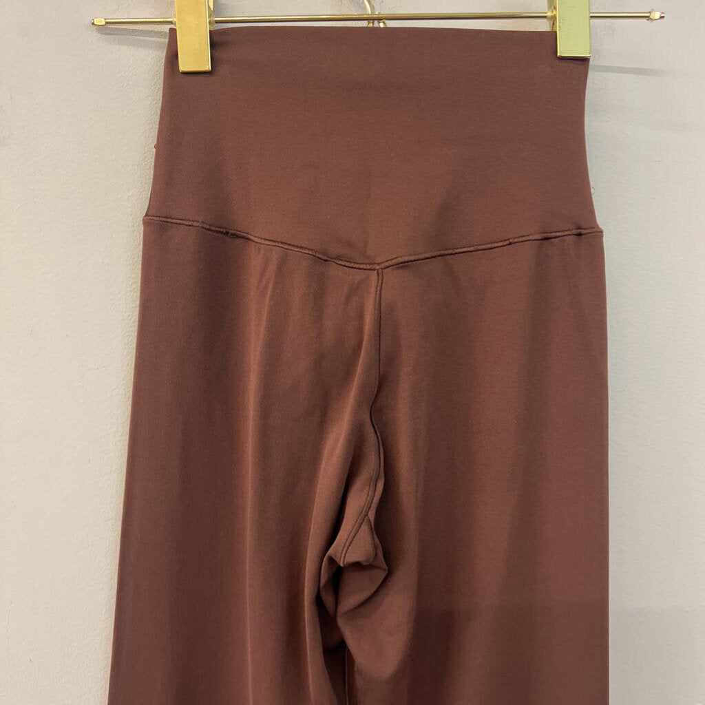 Offline by Aerie Brown Cross Waist Flare Leggings Extra Small