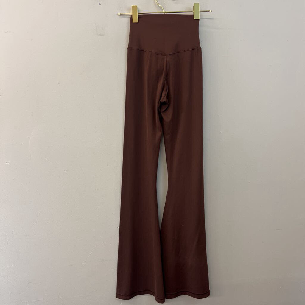 Offline by Aerie Brown Cross Waist Flare Leggings Extra Small