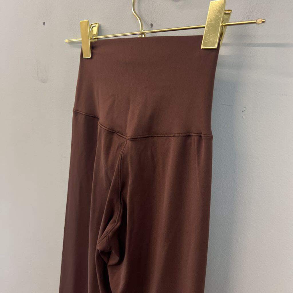 Offline by Aerie Brown Cross Waist Flare Leggings Extra Small