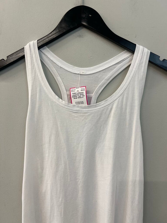 Lululemon White Athletic Tank Top Small