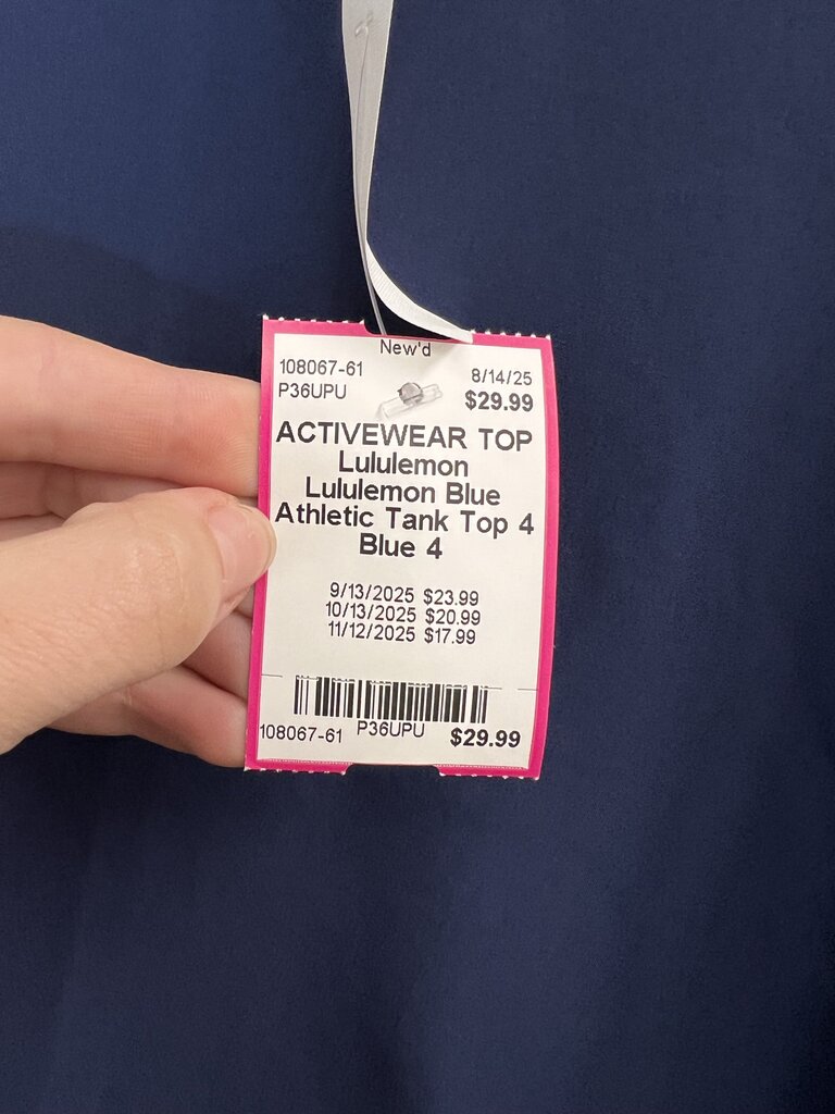 Lululemon Blue Athletic Tank Top 4