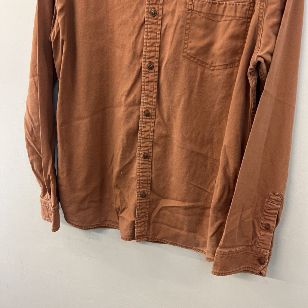 Levis Brown Denim Long Sleeve Button Down Top Extra Large