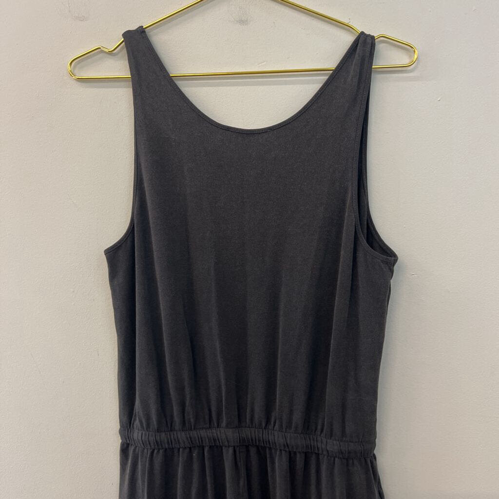 C and C California Dark Grey Tank Jumpsuit Medium
