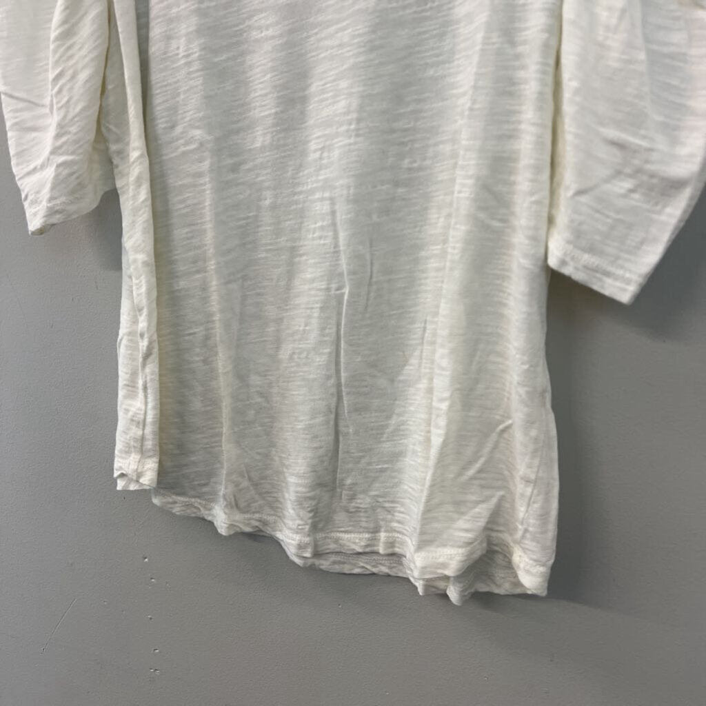 Liverpool Cream Short Puff Sleeve Top Medium