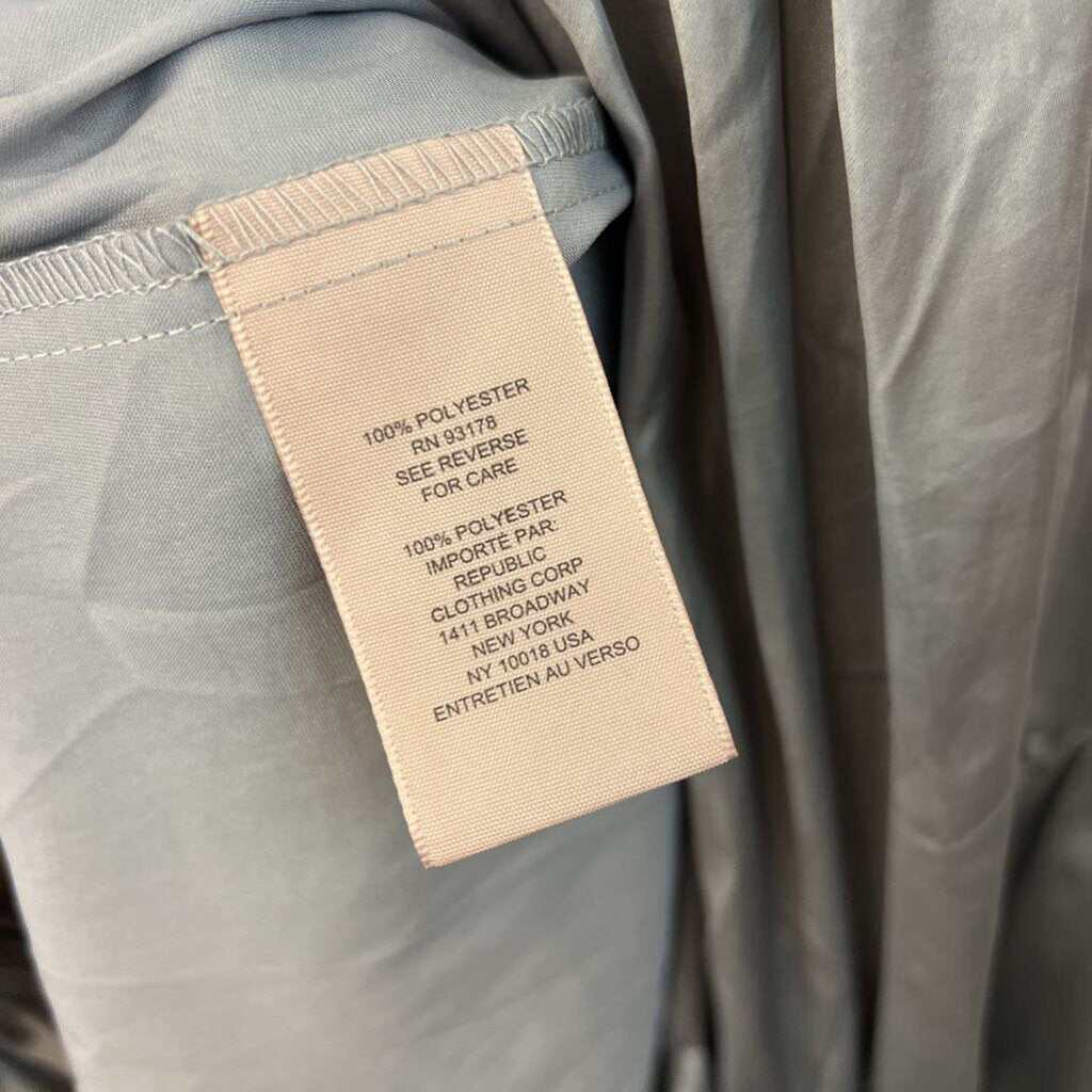 Philosophy Silver Silky Maxi Skirt Small