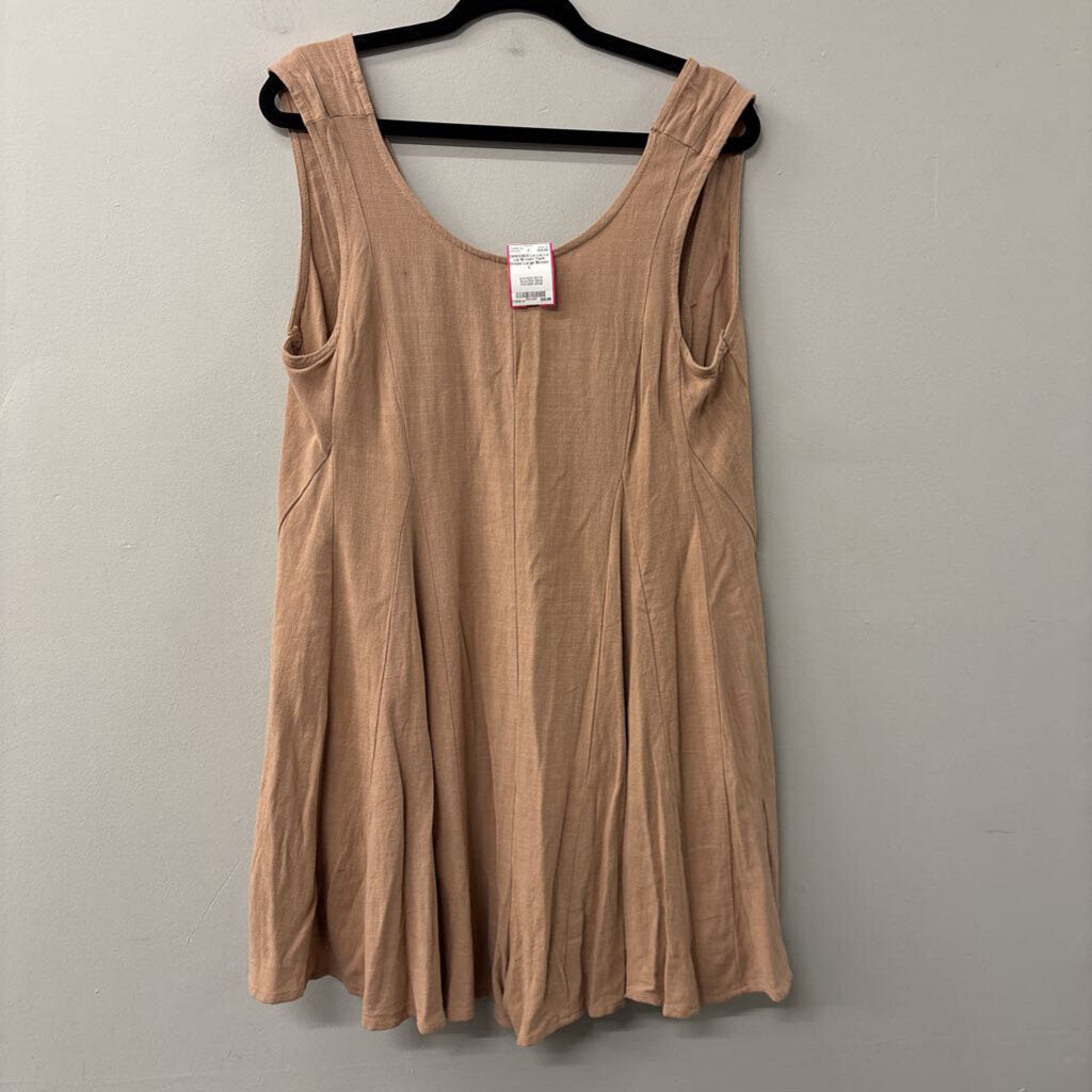 Le Lis Brown Tank Dress Large