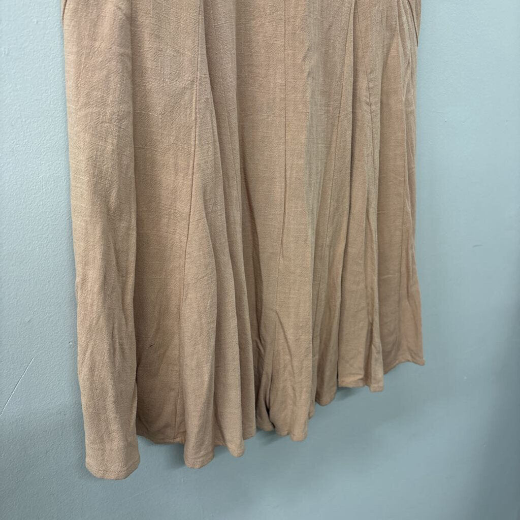 Le Lis Brown Tank Dress Large