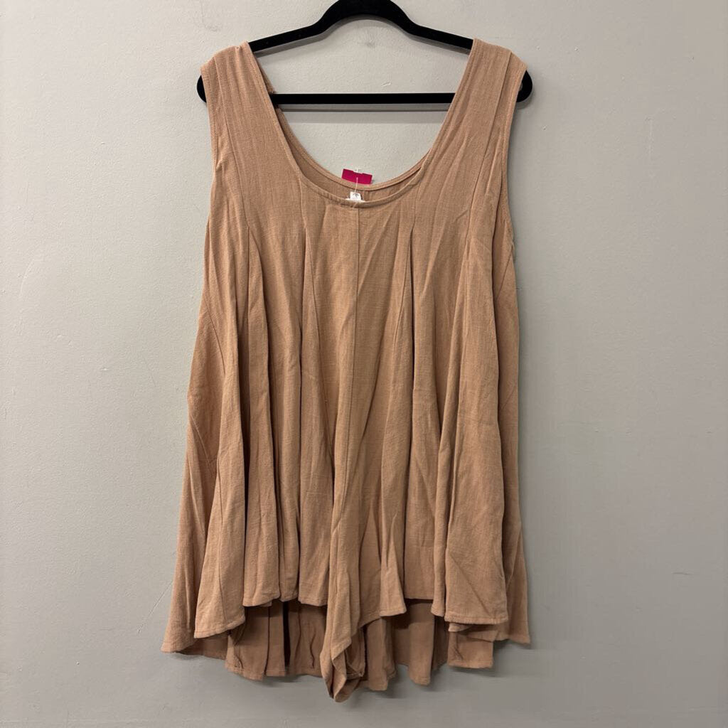 Le Lis Brown Tank Dress Large