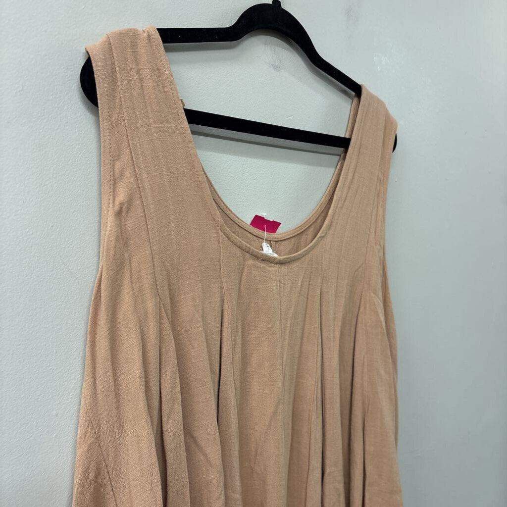 Le Lis Brown Tank Dress Large