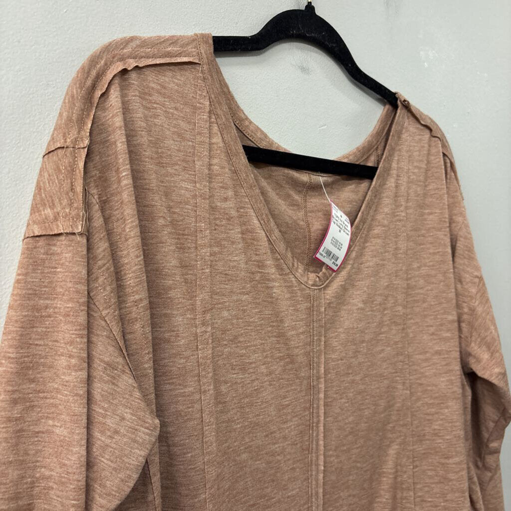Brown Long Sleeve Top Medium