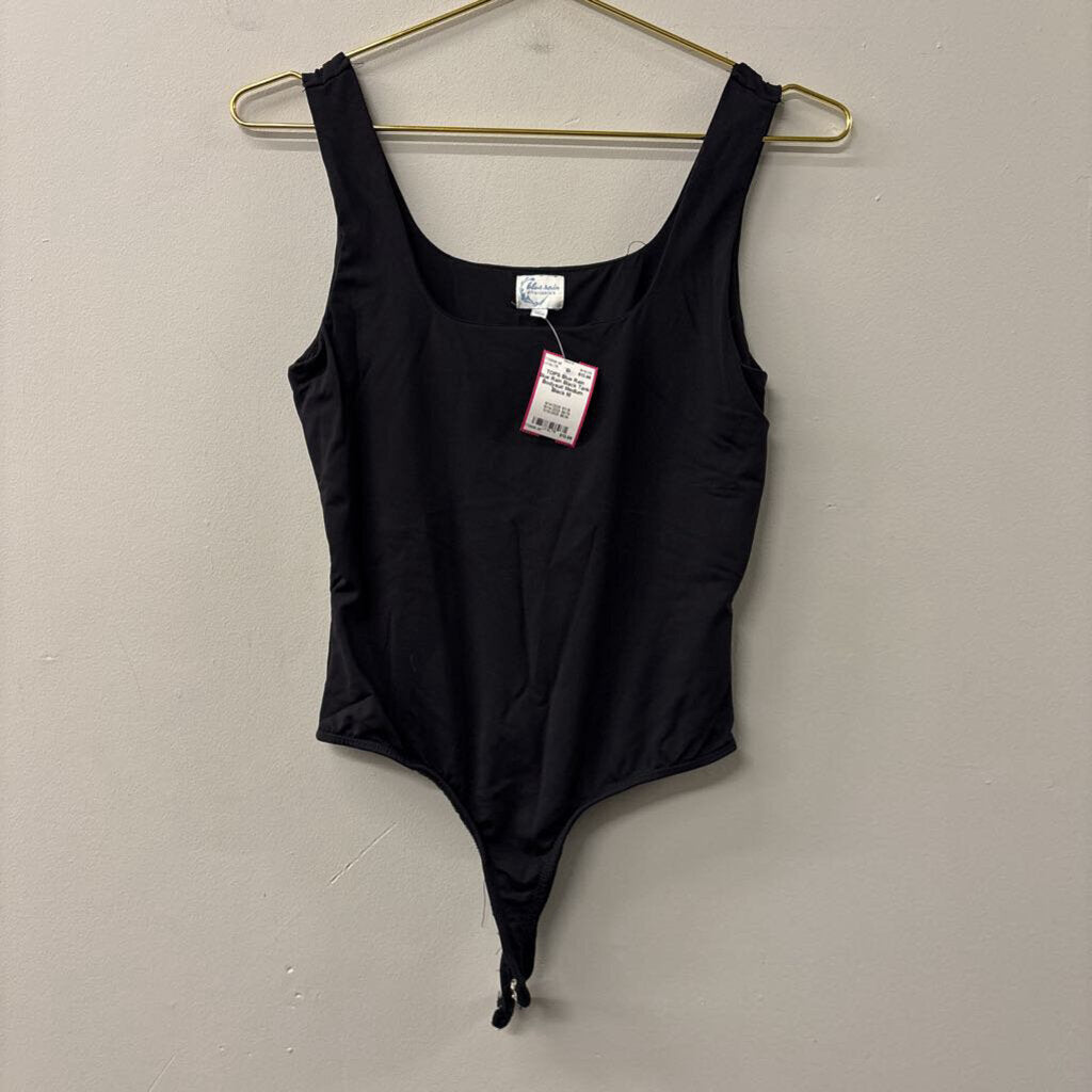 Blue Rain Black Tank Bodysuit Medium