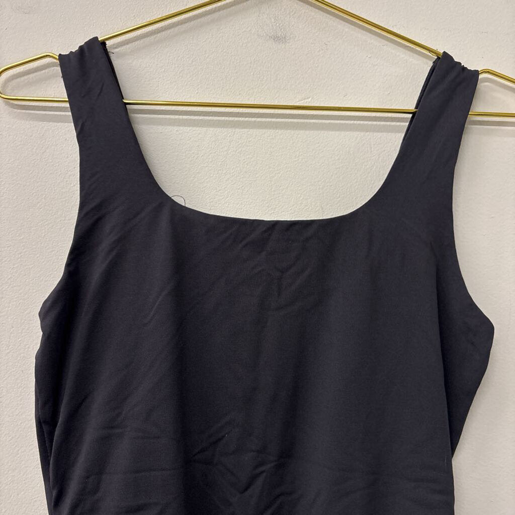 Blue Rain Black Tank Bodysuit Medium