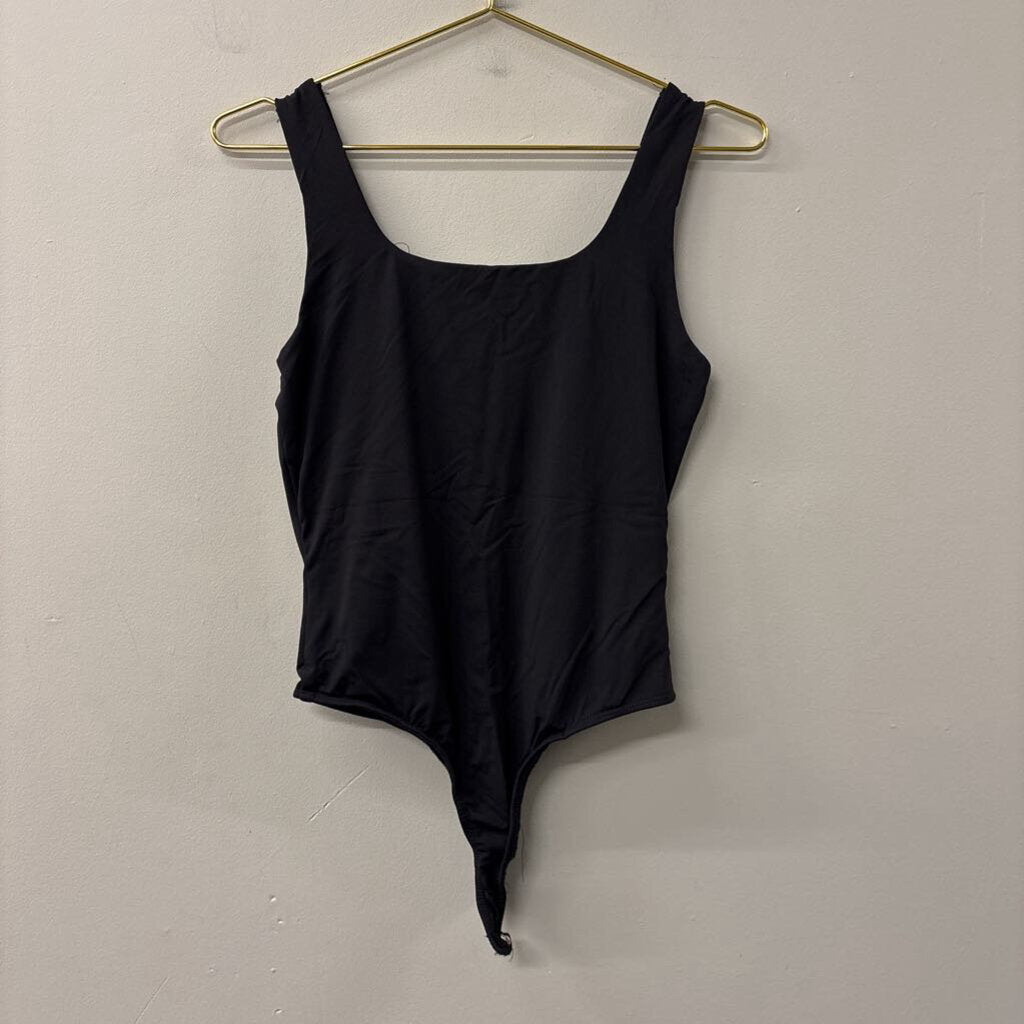 Blue Rain Black Tank Bodysuit Medium