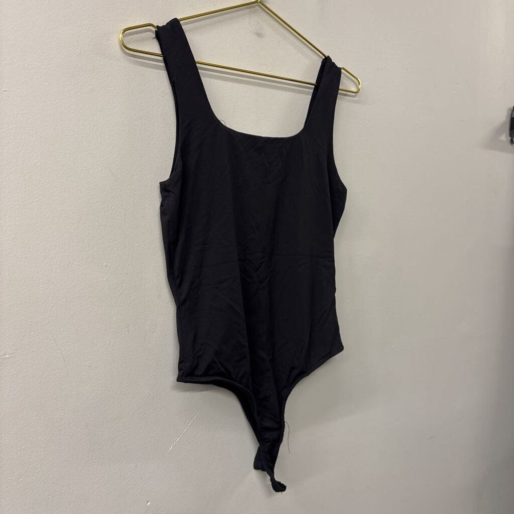 Blue Rain Black Tank Bodysuit Medium