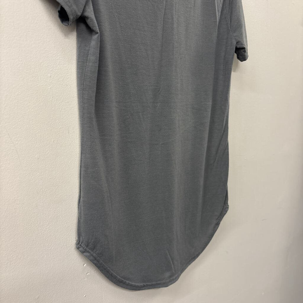 Creative Apparel Grey/ Multi Virginia Tech Short Sleeve Top Small