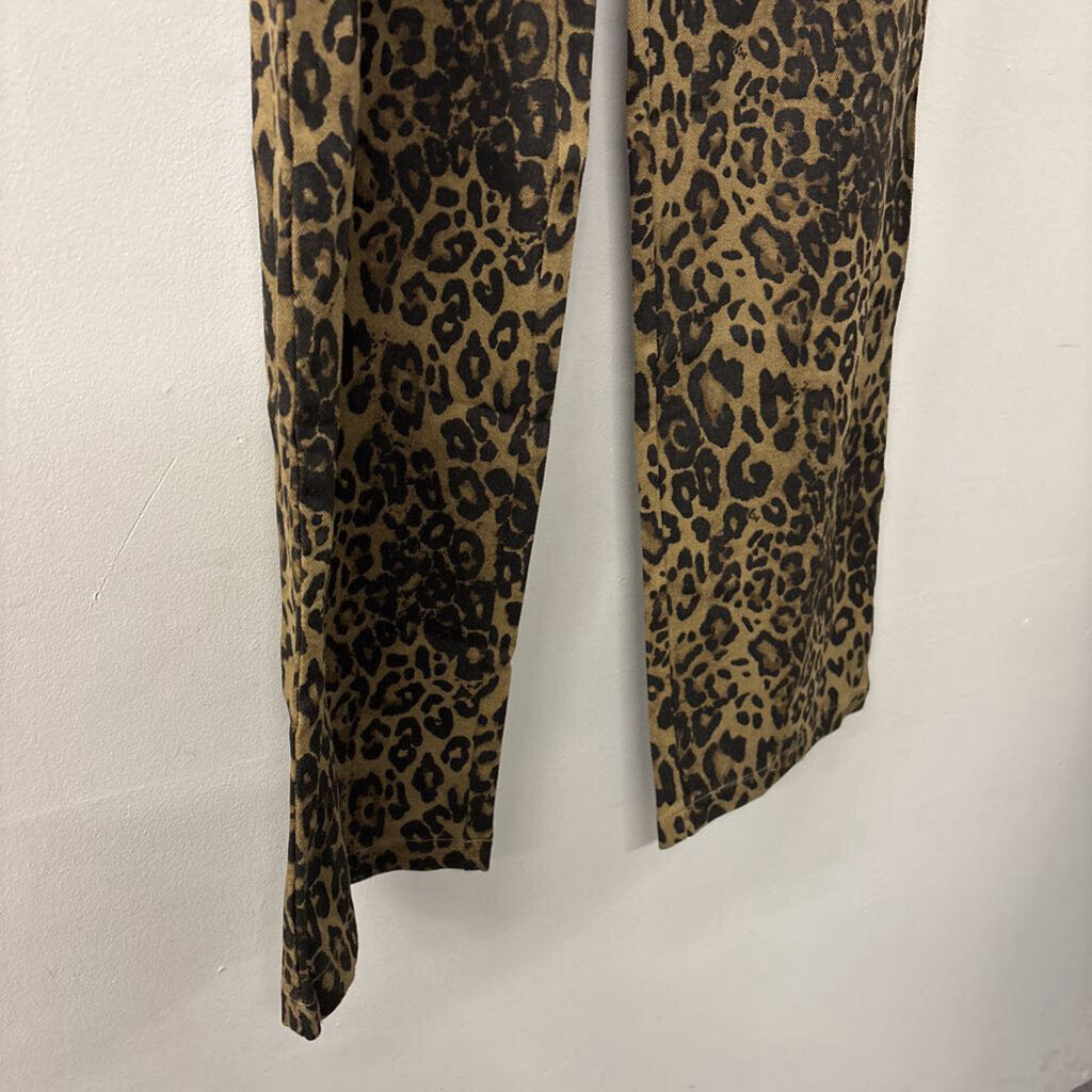 Pretty Garbage Brown/ Black Leopard Print Pants Medium