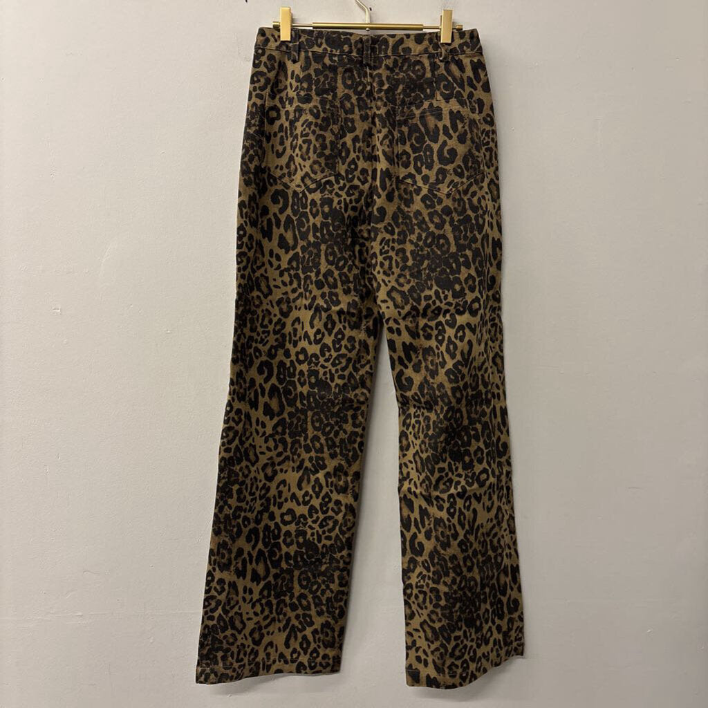 Pretty Garbage Brown/ Black Leopard Print Pants Medium