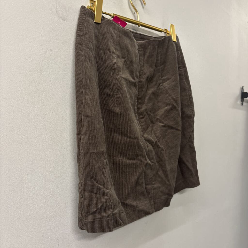 Timing Grey Corduroy Mini Skirt Medium