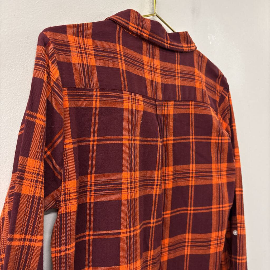 UG Apparel Virginia Tech Plaid Button Up Shirt Medium