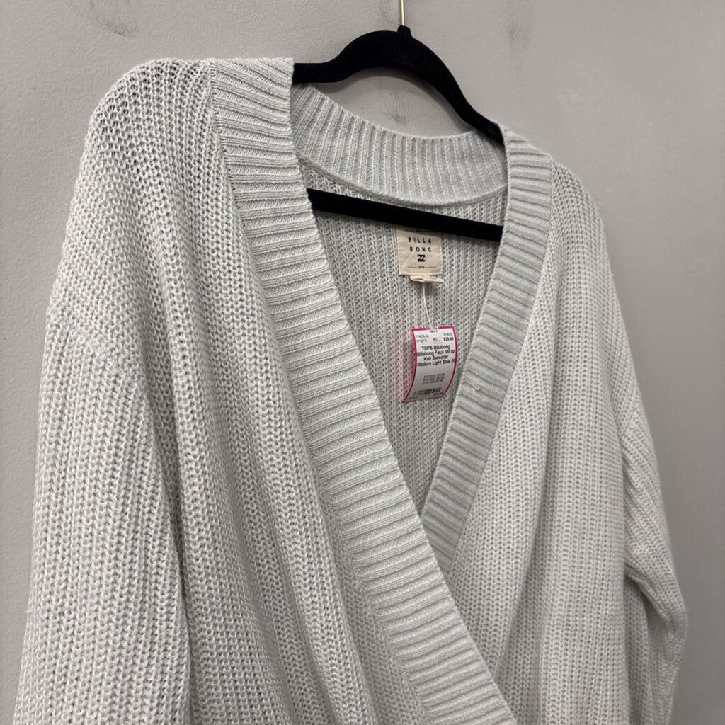 Billabong Faux Wrap Knit Sweater Medium