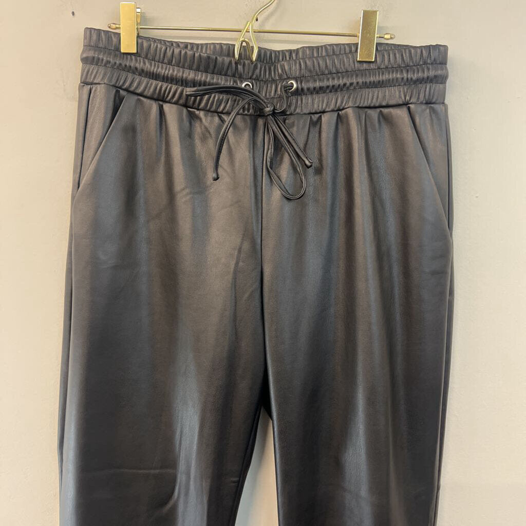 Loft Faux Leather Jogger Pants Medium