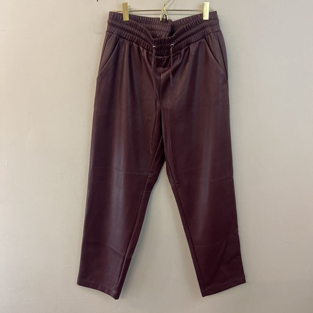 Loft Faux Leather Jogger Pants Medium