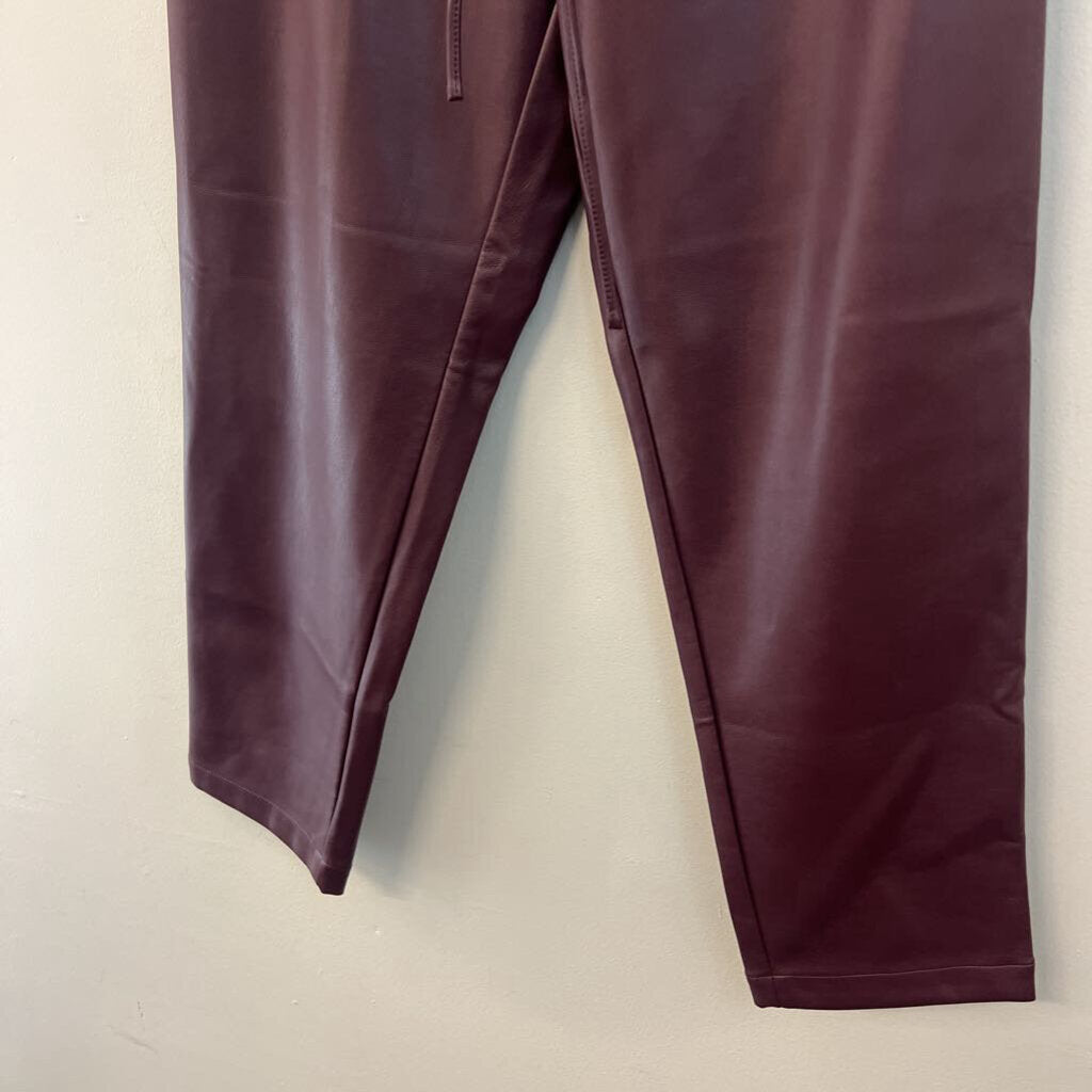 Loft Faux Leather Jogger Pants Medium