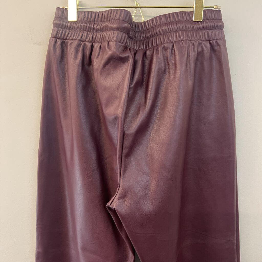 Loft Faux Leather Jogger Pants Medium