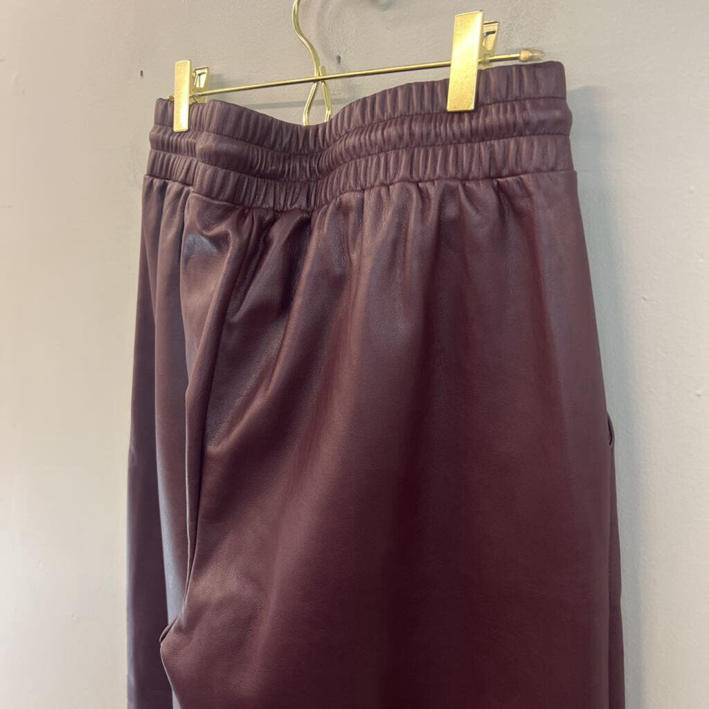 Loft Faux Leather Jogger Pants Medium