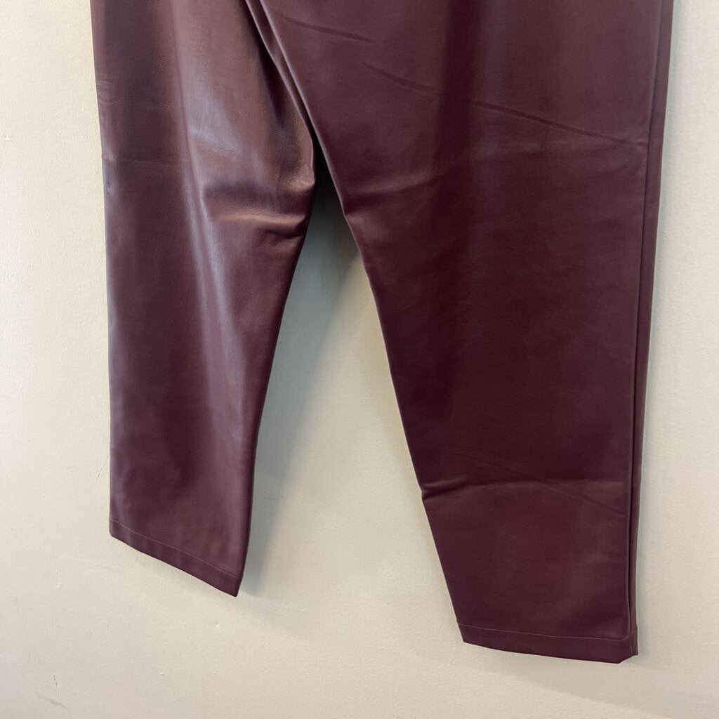 Loft Faux Leather Jogger Pants Medium